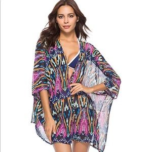 Sheer Print Cover Up